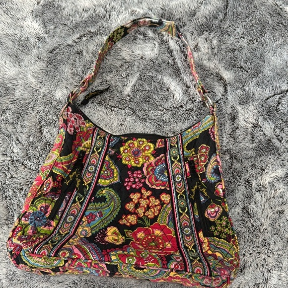 Vera Bradley Symphony in Hue Hobo Bag Purse Crossbody‎ Zipper Pockets Easy Carry - Picture 1 of 14